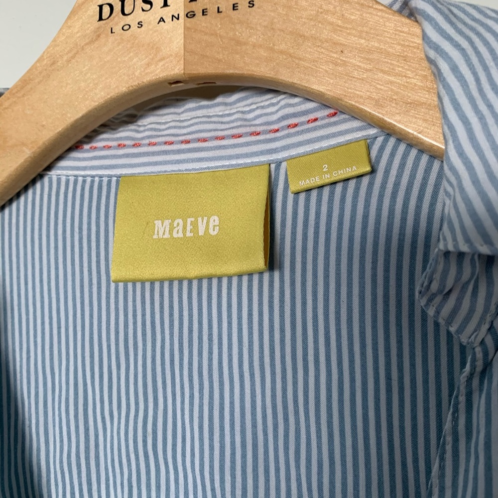 Striped button down blouse - Picture 5 of 7